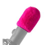 ECMQS Housse de microphone en velours résistant à l'usure pour 658, rose | Les microphones cylindriques en velours doux offrent une protection contre le vent, un son cristallin et des applications en