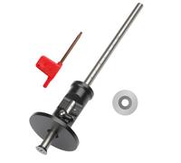 ECMQS Jauge de changement de coupe en acier inoxydable, ensemble de trois | Outil de mise en page avec réglage fin pour le traçage de profondeur de canal de mortaise, cutter remplaçable pour