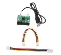 ECMQS Lecteur Floppy vers carte adaptateur USB avec câble d'alimentation 1,44 3 5" Adaptateur de câble USB 34 broches Fiche platine