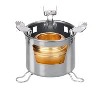 ECMQS Liquid Cube Heat Source Camp Cooker Cuisinière en acier inoxydable