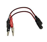 ECMQS Lot de 2 pinces crocodiles pour câble d'alimentation DC5521 - Solution de charge pour tout appareil - Applications solaires