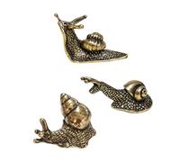 ECMQS Lot de 3 sculptures d'escargot