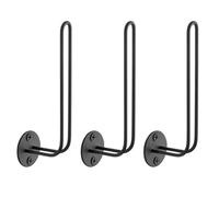 ECMQS Lot de 3 supports de rangement muraux en acier au carbone pour casquettes de baseball, prakti