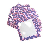 ECMQS Lot de 30 feuilles de papier de placement carré 10 cm, donut rose | Outils artistiques avec illustrations de fruits colorés pour des œuvres créatives complexes et des motifs détaillés