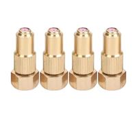 ECMQS Lot de 4 buses de pulvérisation réglables pour systèmes d'irrigation | Buse de pulvérisation en laiton avec embout réglable, fuite et pression maximale pour un arrosage efficace
