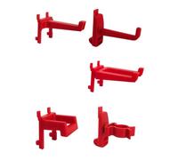 ECMQS Lot de 5 crochets pour panneau perforé pour rangement d'outils de | Lot de 5 outils de suspension et gestion de l'espace, fournitures de rangement d'atelier