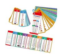 ECMQS Lot de 60 cartes éducatives pour l'apprentissage précoce avec plaisir | Carte d'apprentissage pour enseigner les mots anglais de base, carte éducative interactive amusante