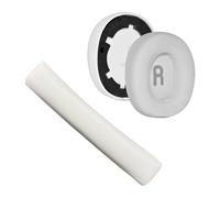 ECMQS Lot de coussinets compatibles, blancs | Pour 700 700BT 750BTNC Coussinets en cuir protéiné pour un confort usé des écouteurs Renouvellement quotidien