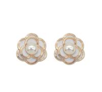 ECMQS Love Heart Floral Accessoire pour écouteurs Rose blanche | Décoration émaillée idéale pour la personnalisation et le charme, design émaillé délicat qui améliore votre équipement sonore