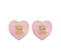 ECMQS Love Heart Floral Casque Accent Piece, cœur, D | Décoration émaillée idéale pour la personnalisation et le charme, design émaillé délicat qui améliore votre équipement sonore