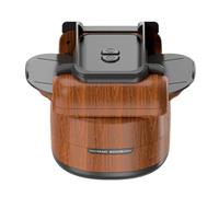 ECMQS Machine de table à 4 étages rechargeable pour mélangeur de cartes | Boîtier en ABS à bouton-poussoir, design compact aspect bois pour jeux à domicile et fêtes
