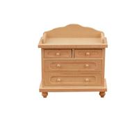 ECMQS Meuble en bois pour intérieur échelle 1:12 | Pièce d'accent compacte pour aménager des espaces de vie, des étagères d'exposition et des installations décoratives