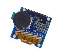 ECMQS Module d'affichage LCD 0,96" avec fonction rotative, A | Codage rotatif, interrupteur à bascule à trois positions et écran 128 x 64 pour prototypage électronique avec consommation