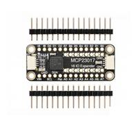 ECMQS Module d'extension Maker GPIO | MCP23017 Carte d'extension I2C avec 16 canaux GPIO pour câblage de platine d'expérience, broches étiquetées et projet compact