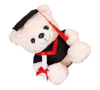 ECMQS Ours académique en peluche avec chapeau de docteur - Doux - Design C