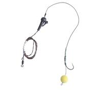 ECMQS Outil de pêche pour gréement des cheveux, méthodes de pêche, tresses, hameçons barbelés, hameçons de gréement, hameçons durables