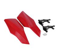 ECMQS Paire de déflecteurs d'air pour guidon avec vis, rouge