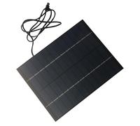 ECMQS Panneau de charge solaire 6 W 12 V pour éclairage LED de jardin | Panneau solaire portable pour randonnée, camping, voyage, charge haute efficacité pour caméra de sécurité