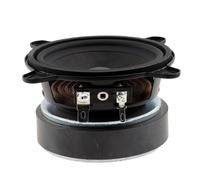 ECMQS Pilote de haut-parleur 30 W, 8 ohms, woofer large bande de 7,6 cm | Amplification des basses et boîtier en métal pour la maison ; trous de fixation métalliques renforcés réfléchissants pour