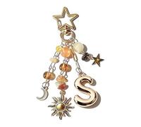 ECMQS Porte-clés élégant en forme de lettres tendance, Type S, taille
