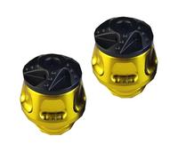 ECMQS Protection de fourche Crash Cup avec bloc anti-chute, doré