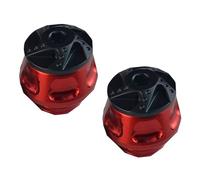 ECMQS Protection de fourche Crash Cup avec bloc anti-chute, rouge