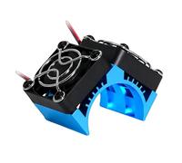 ECMQS Radiateur de moteur de voiture télécommandé avec double ventilateur | Refroidisseur moteur avec dissipateur thermique en aluminium pour modèles à l'échelle 1:8, faible bruit