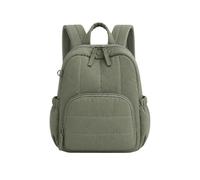 ECMQS Sac à dos matelassé, vert militaire, Taille unique, Beauté de masse | Sac de transport en nylon léger avec poche avant et poignées latérales pour ranger vos essentiels