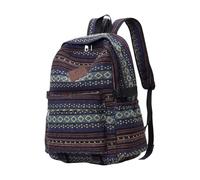 ECMQS Sac d'école Pendule, grande capacité | Sac à dos fonctionnel tendance pour le chemin quotidien au travail et à l'aventure, sac d'école style ethnique, toile