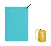 ECMQS Serviette de sport en microfibre pour piscine, gym, voyage, vert lac | Chiffon à séchage rapide avec languette d'angle, grande taille 80 x 120 cm