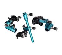 ECMQS Support de pêche extérieur à pince | Support d'accessoires de plate-forme avec cadre en alliage, poignée dentelée, aide à la configuration du pêcheur