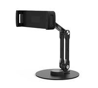 ECMQS Support de tablette pivotant à 360 ° avec bras long pliable - Support de tablette avec pince de fixation pour ordinateur de bureau - Support pour les genoux pour lit