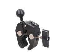 ECMQS Support de téléphone avec pince à griffe, tête sphérique noire | Base de serrage pour rails de moto 12-50 mm Support de téléphone
