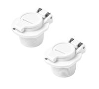 ECMQS Support mural sous vide pour piscine | Raccord d'entrée d'aspiration, raccord fileté de 1-1/2", couvercle rotatif, raccord de rechange ABS, raccord de tuyau,