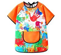 ECMQS Tablier de peinture pour enfant | Housse de peinture légère pour projets de maison, tables à dessin, cours d'art