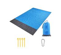 ECMQS Tapis de pique-nique pour les journées à la plage et les excursions | Coussin de sol pliable en polyester TPU de 200 x 210 cm, adapté à la famille