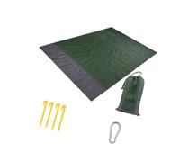 ECMQS Tapis de pique-nique pour les journées à la plage et les excursions | Coussin de sol pliable en polyester TPU de 200 x 210 cm, adapté à la famille