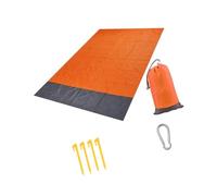 ECMQS Tapis de pique-nique pour les journées à la plage et les excursions | Coussin de sol pliable en polyester TPU de 200 x 210 cm, adapté à la famille