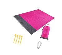 ECMQS Tapis de pique-nique pour les journées à la plage et les excursions | Coussin de sol pliable en polyester TPU de 200 x 210 cm, adapté à la famille