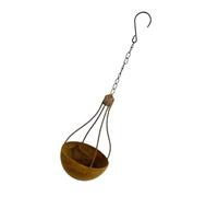 ECMQS Vase décoratif à suspendre en fer | Accessoires d'arrangement pour balcon, décoration de table, multi-usages, décoration d'intérieur, fleurs séchées en plein air