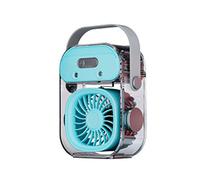 ECMQS Ventilateur de refroidissement portatif avec pulvérisation de | Brouillard d'eau pour une utilisation à la maison, inclinaison réglable, humidificateur de brouillard et veilleuse pour une