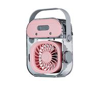 ECMQS Ventilateur de refroidissement portatif avec pulvérisation de | Brouillard d'eau pour une utilisation à la maison, inclinaison réglable, humidificateur de brouillard et veilleuse pour une