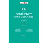 Ecni Conférences Paris-Descartes 2018-2019 - Volume 2