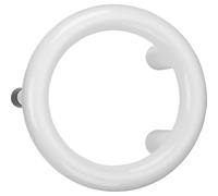 ECO 302555800855030 Poignée de pare-chocs ronde Ø 210 x 30 mm Blanc/argenté