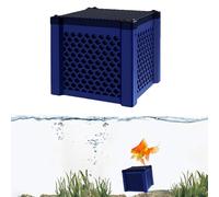 Eco-Aquarium Water Purifier Cube,Aquarium Cubes Filter Cleaning troughs,Activated Carbon Filter Cube for Fish Tanks, Horse Troughs (Blue)