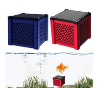 Eco-Aquarium Water Purifier Cube,Aquarium Cubes Filter Cleaning troughs,Activated Carbon Filter Cube for Fish Tanks, Horse Troughs (Blue+Red)