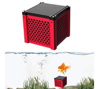 Eco-Aquarium Water Purifier Cube,Aquarium Cubes Filter Cleaning troughs,Activated Carbon Filter Cube for Fish Tanks, Horse Troughs (Red)