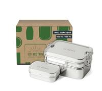 ECO Brotbox Dabba Magic Boîte à Pain Double Couche en Acier Inoxydable 900 ML