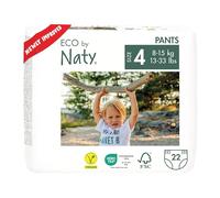 ECO by Naty Couches-culottes Ecologiques - Culottes hypoallergéniques et sans produits chimiques nocifs, très absorbantes et écologiques pour les garçons et les filles (Taille 4 - 22 culottes)