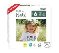 ECO by Naty Couches-culottes Ecologiques - Culottes hypoallergéniques et sans produits chimiques nocifs, très absorbantes et écologiques pour les garçons et les filles (Taille 6 - 18 culottes)